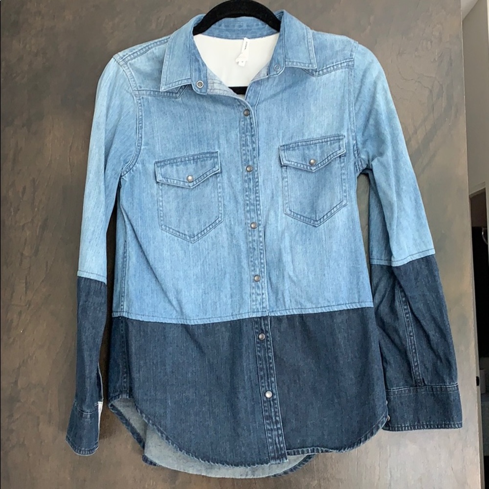 Club Monaco Colorblick Jean Shirt